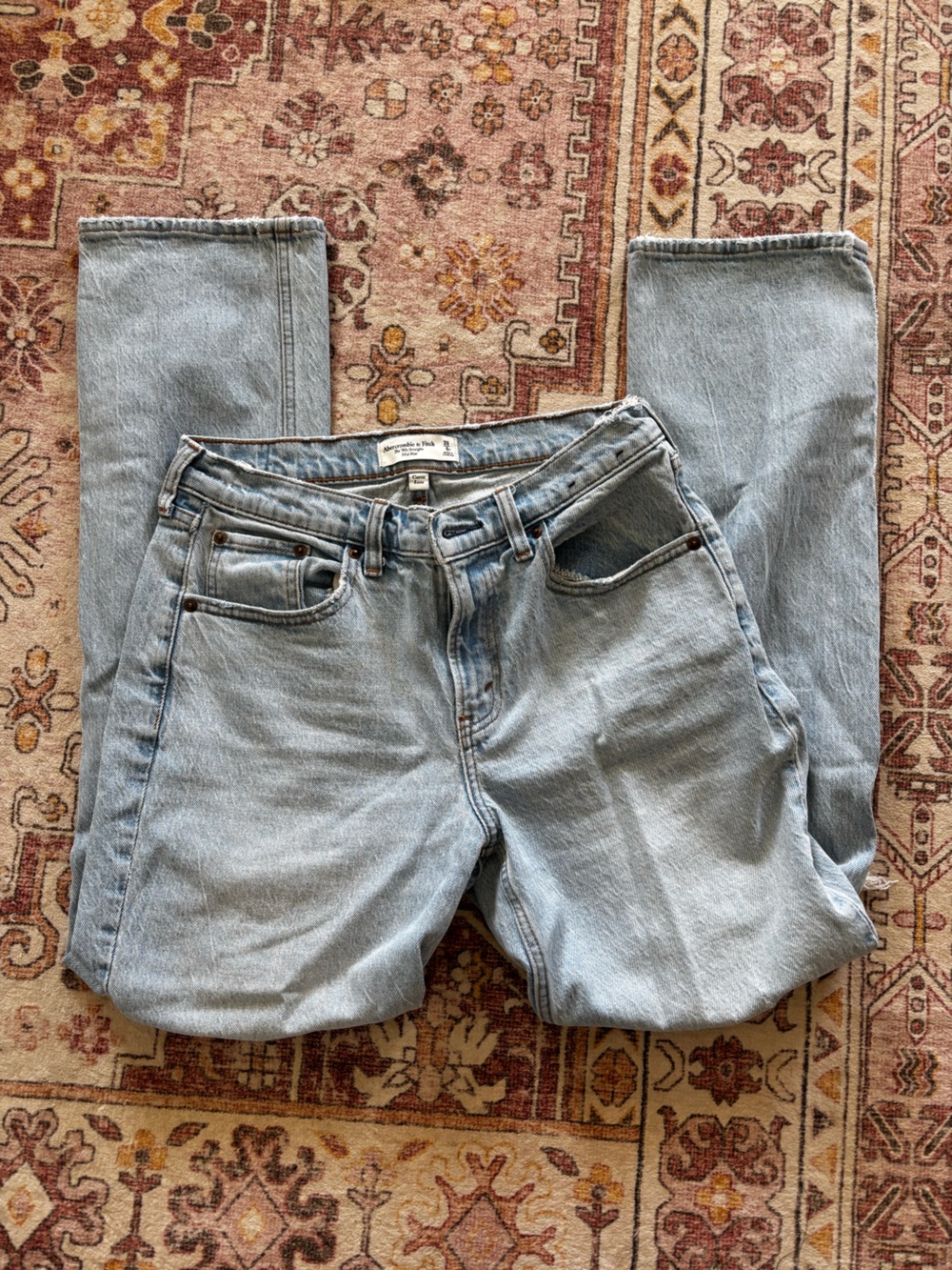 Abercrombie & Fitch Light Blue Straight Leg Jeans